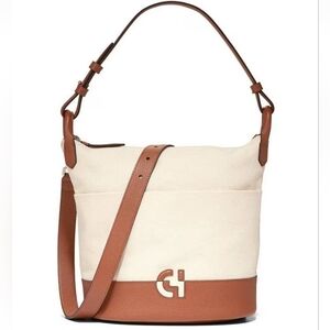 NWT Cole Haan Essential Soft Bucket Bag (Natural color)